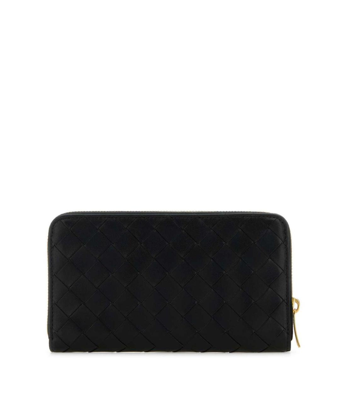 BOTTEGA VENETA Черный кожаный кошелек, фото 2