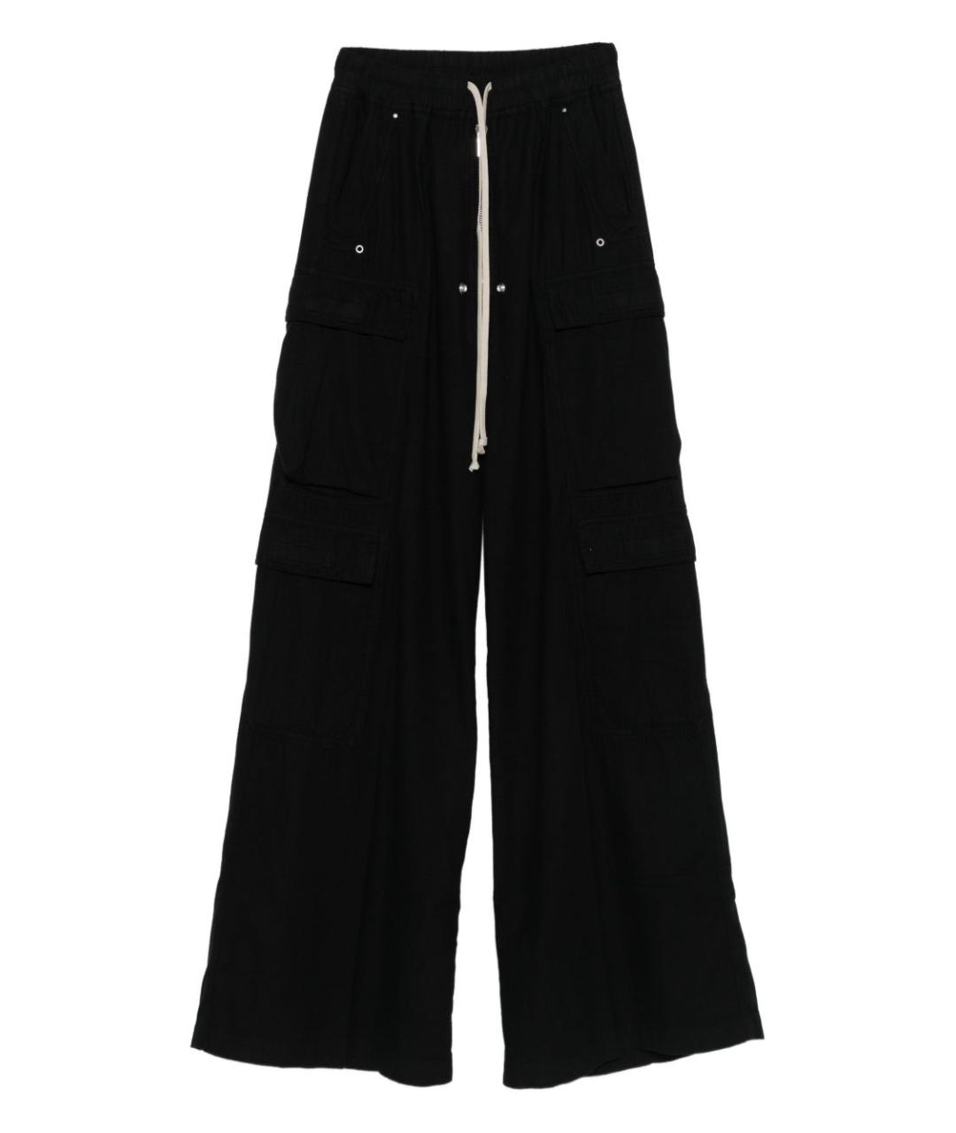 RICK OWENS DRKSHDW Черные прямые брюки, фото 1