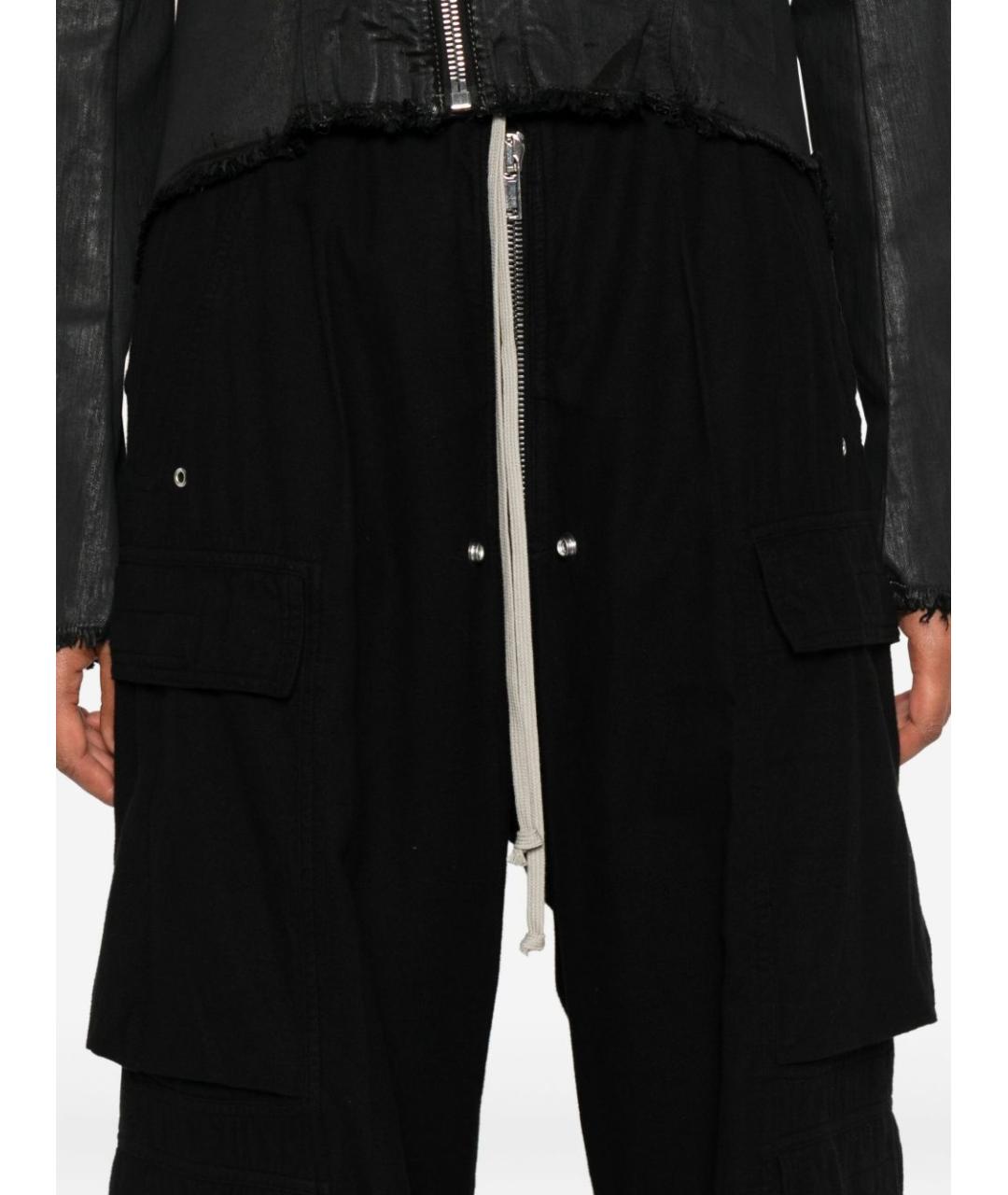 RICK OWENS DRKSHDW Черные прямые брюки, фото 3