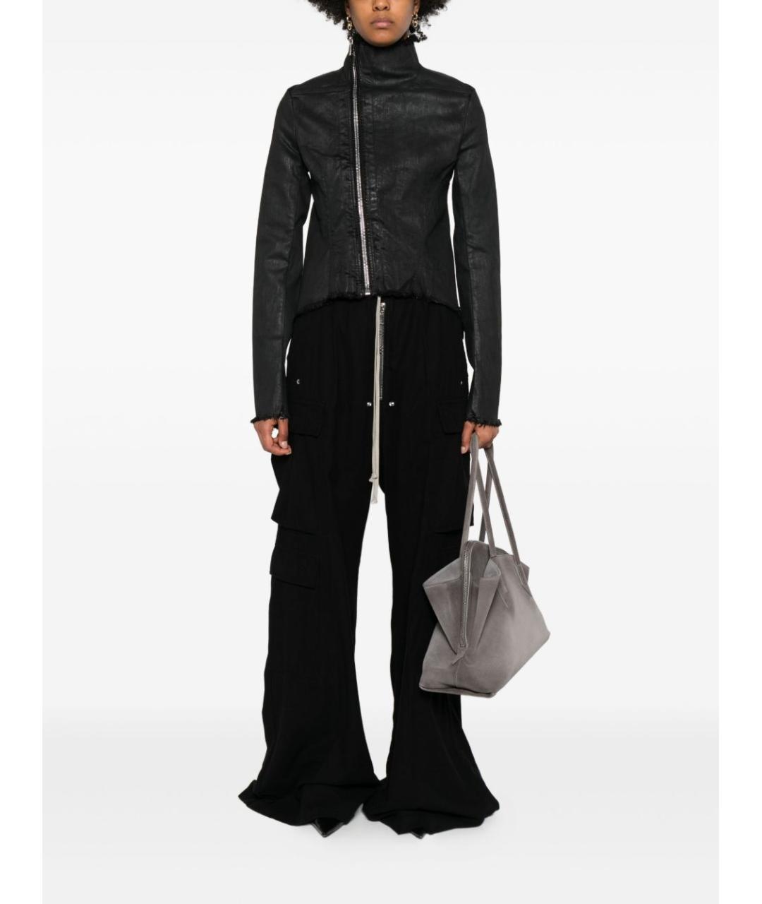 RICK OWENS DRKSHDW Черные прямые брюки, фото 4