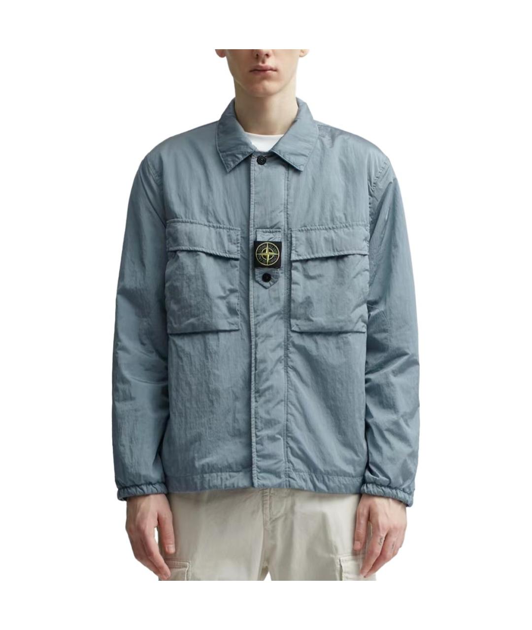STONE ISLAND Голубая куртка, фото 3