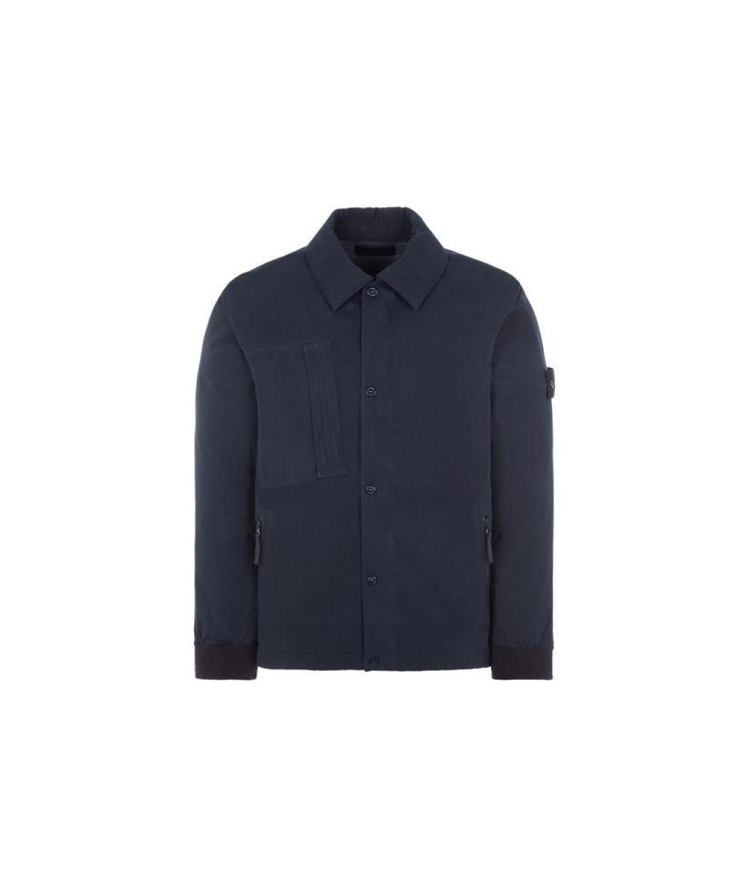 STONE ISLAND Темно-синяя куртка, фото 1