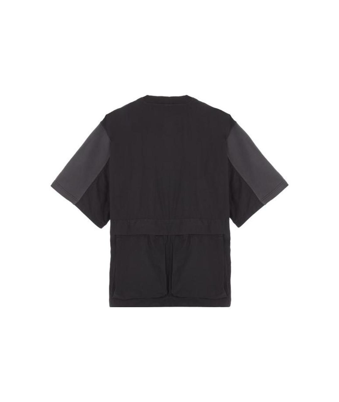 STONE ISLAND Серая хлопковая футболка, фото 2