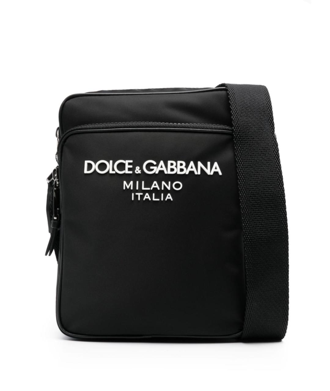 DOLCE&GABBANA Черная синтетическая сумка на плечо, фото 1
