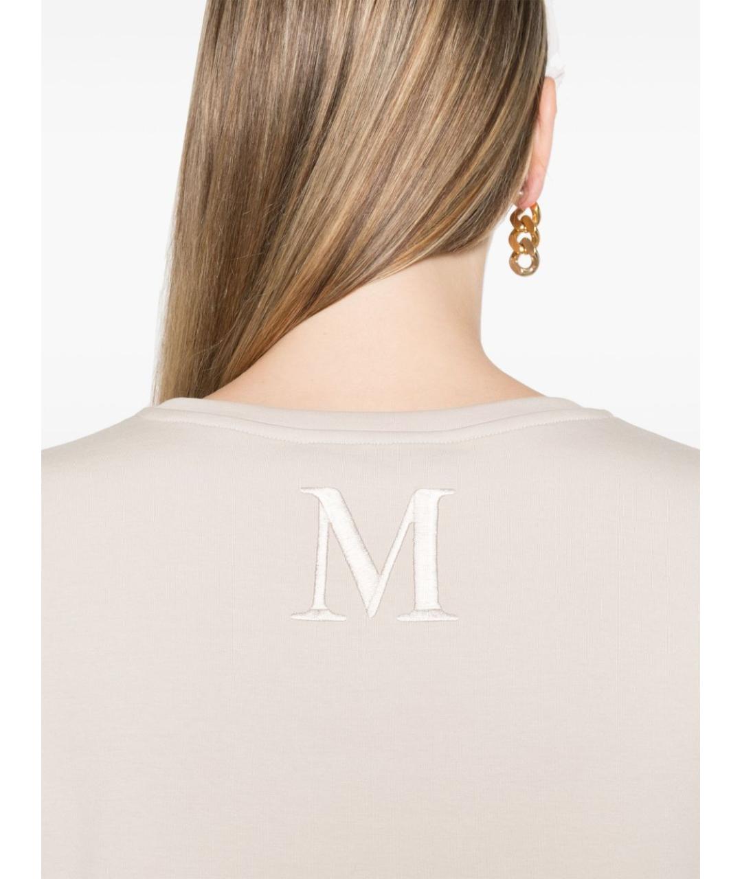 'S MAX MARA Бежевая футболка, фото 4