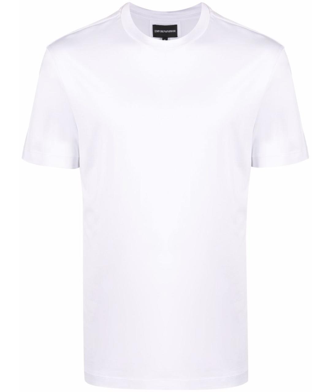 EMPORIO ARMANI Белая хлопковая футболка, фото 1