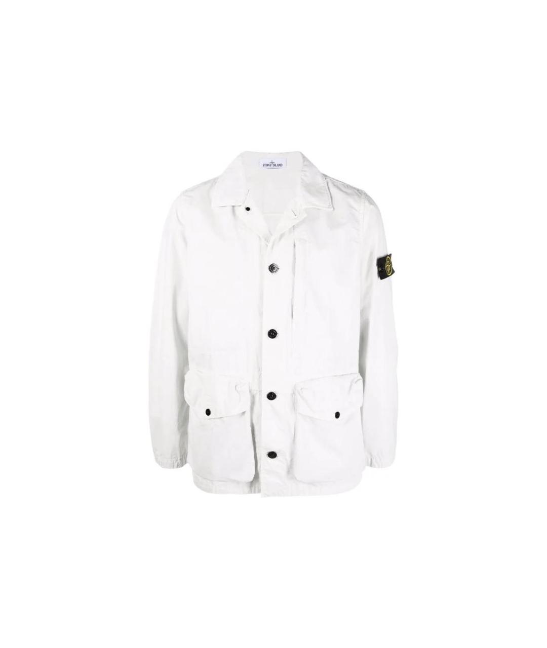 STONE ISLAND Белая куртка, фото 1