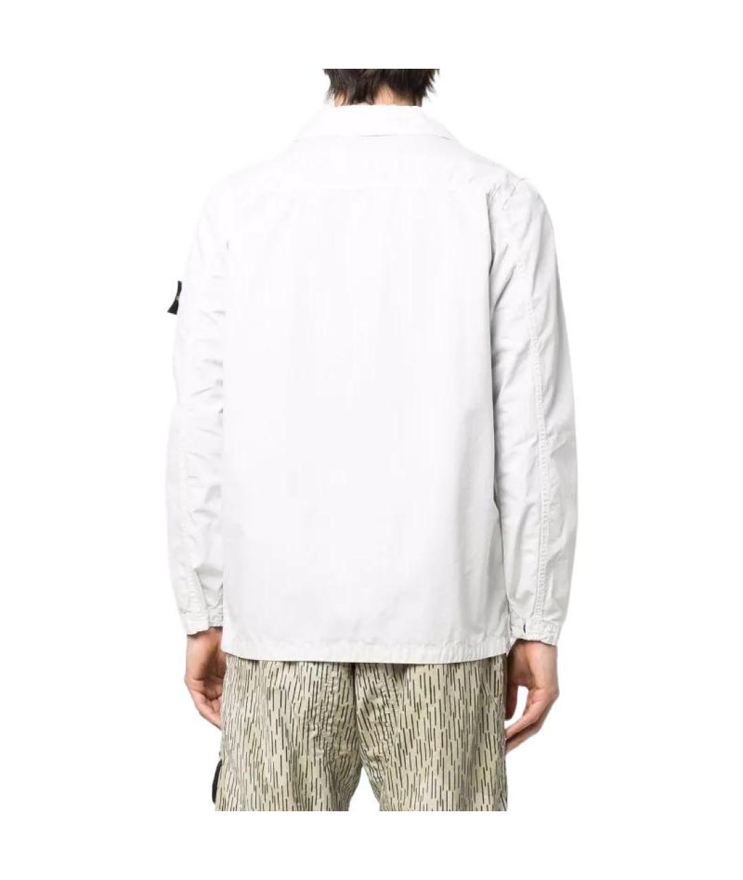STONE ISLAND Белая куртка, фото 2