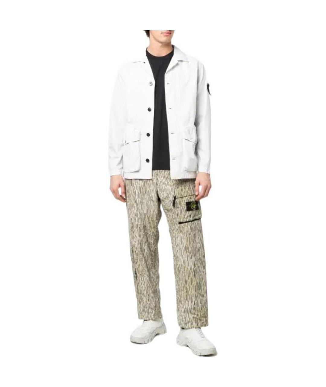 STONE ISLAND Белая куртка, фото 3