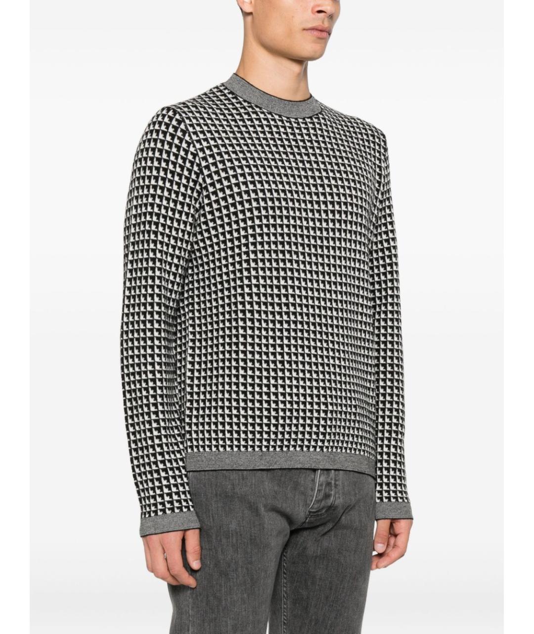 EMPORIO ARMANI Черный шерстяной джемпер / свитер, фото 5