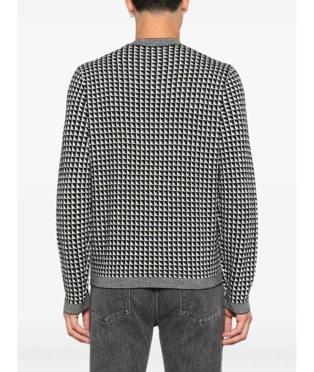EMPORIO ARMANI Черный шерстяной джемпер / свитер, фото 2