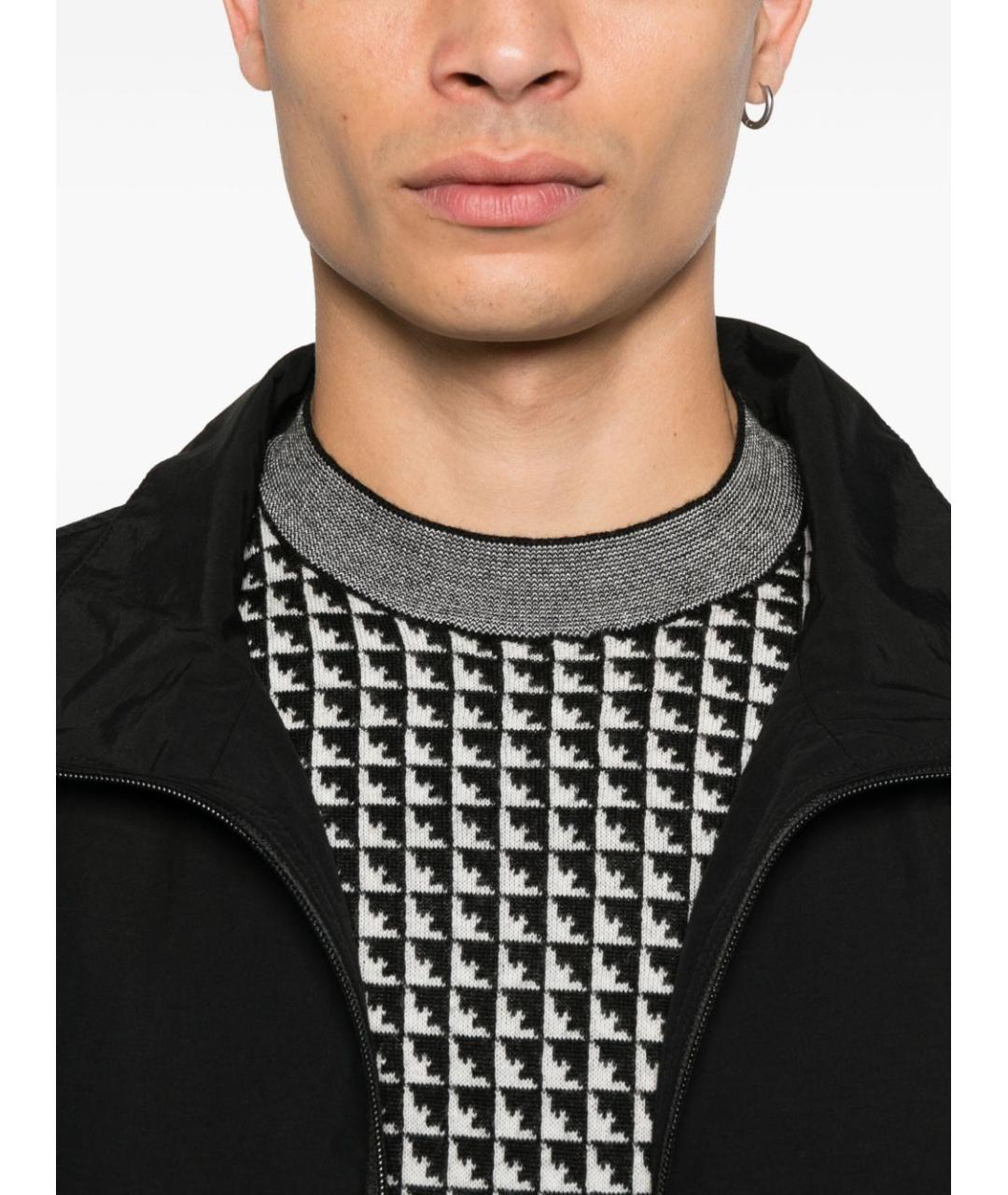 EMPORIO ARMANI Черный шерстяной джемпер / свитер, фото 3