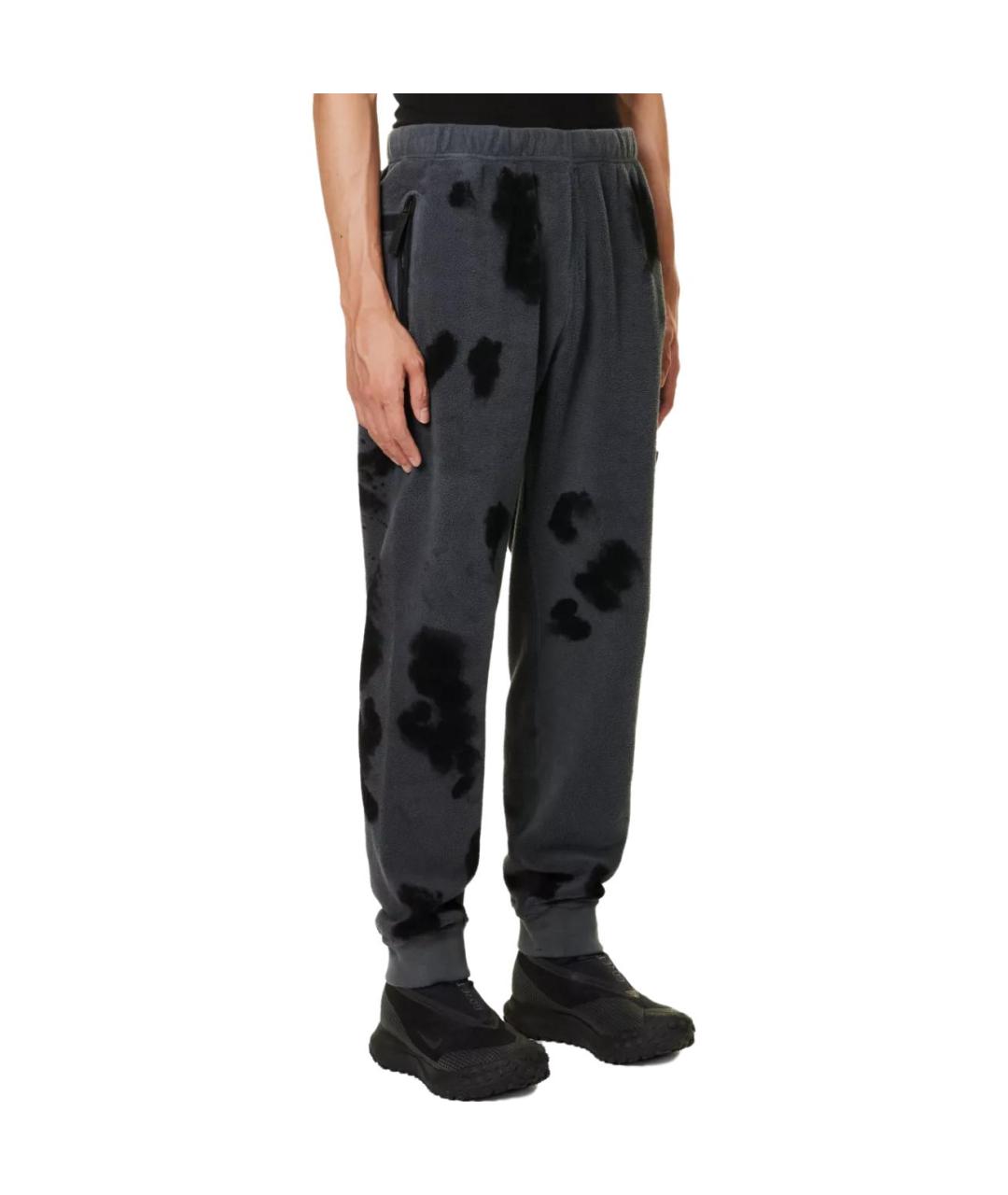 STONE ISLAND Серые хлопковые повседневные брюки, фото 4