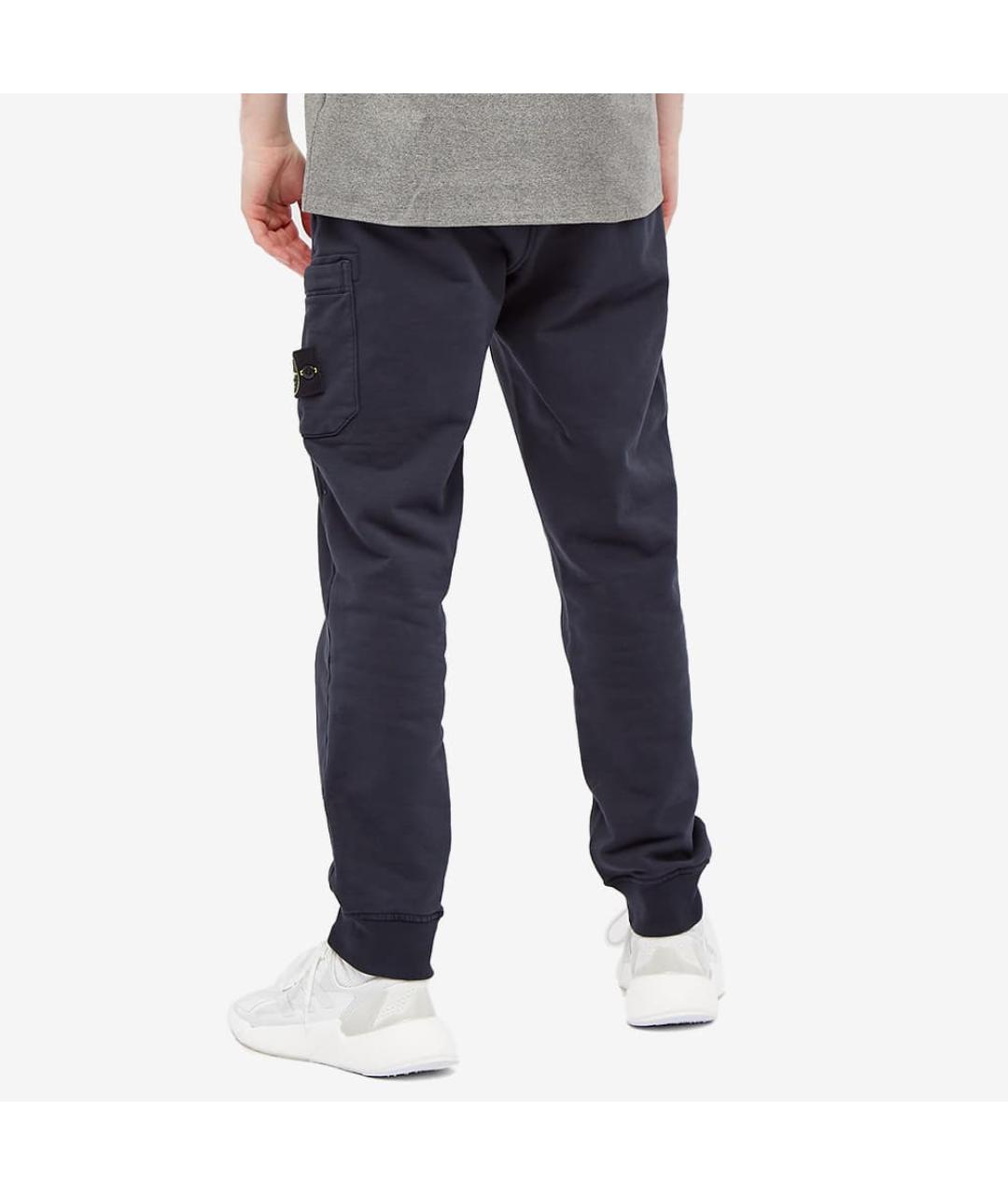 STONE ISLAND Темно-синие классические брюки, фото 4