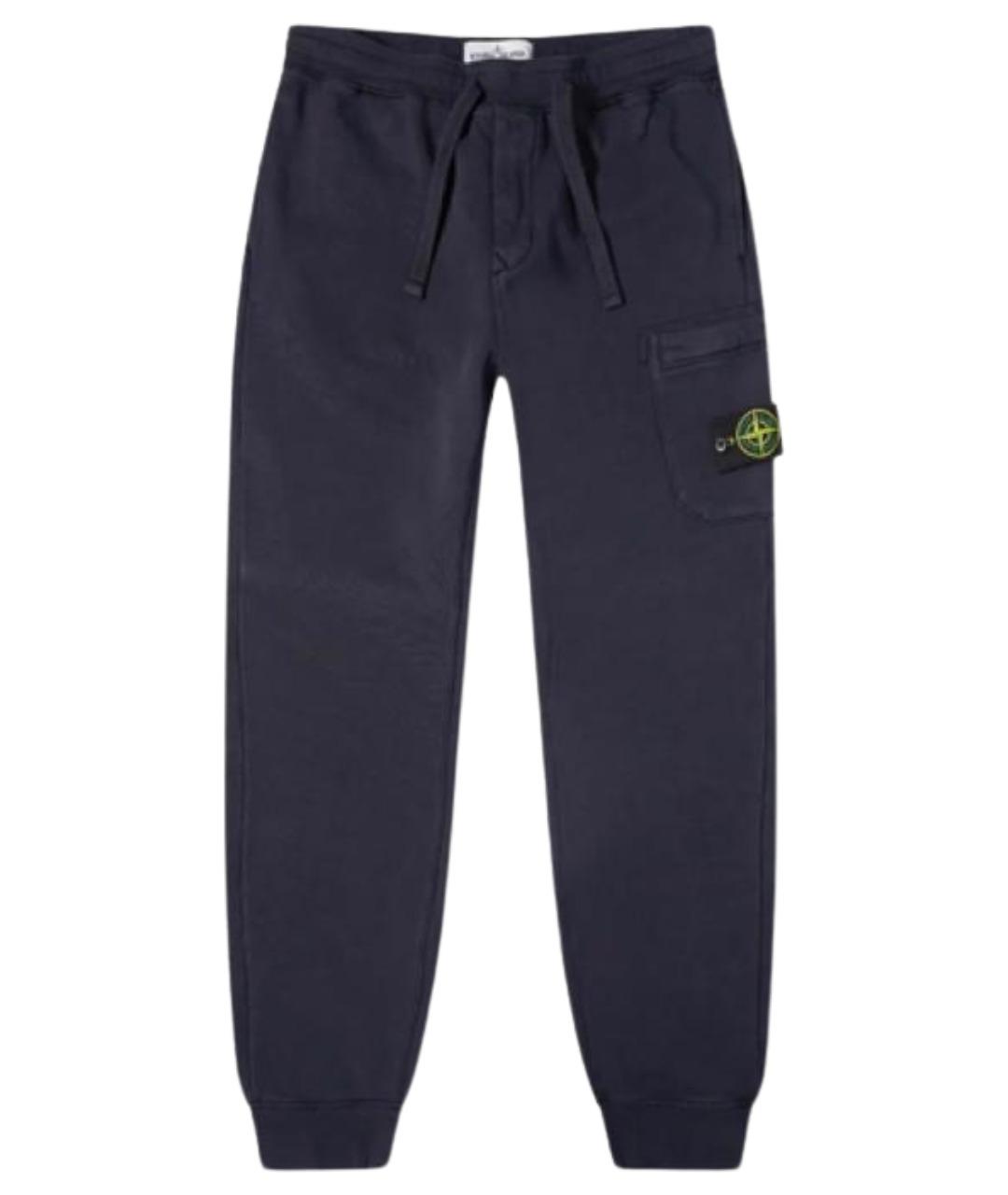 STONE ISLAND Темно-синие классические брюки, фото 1