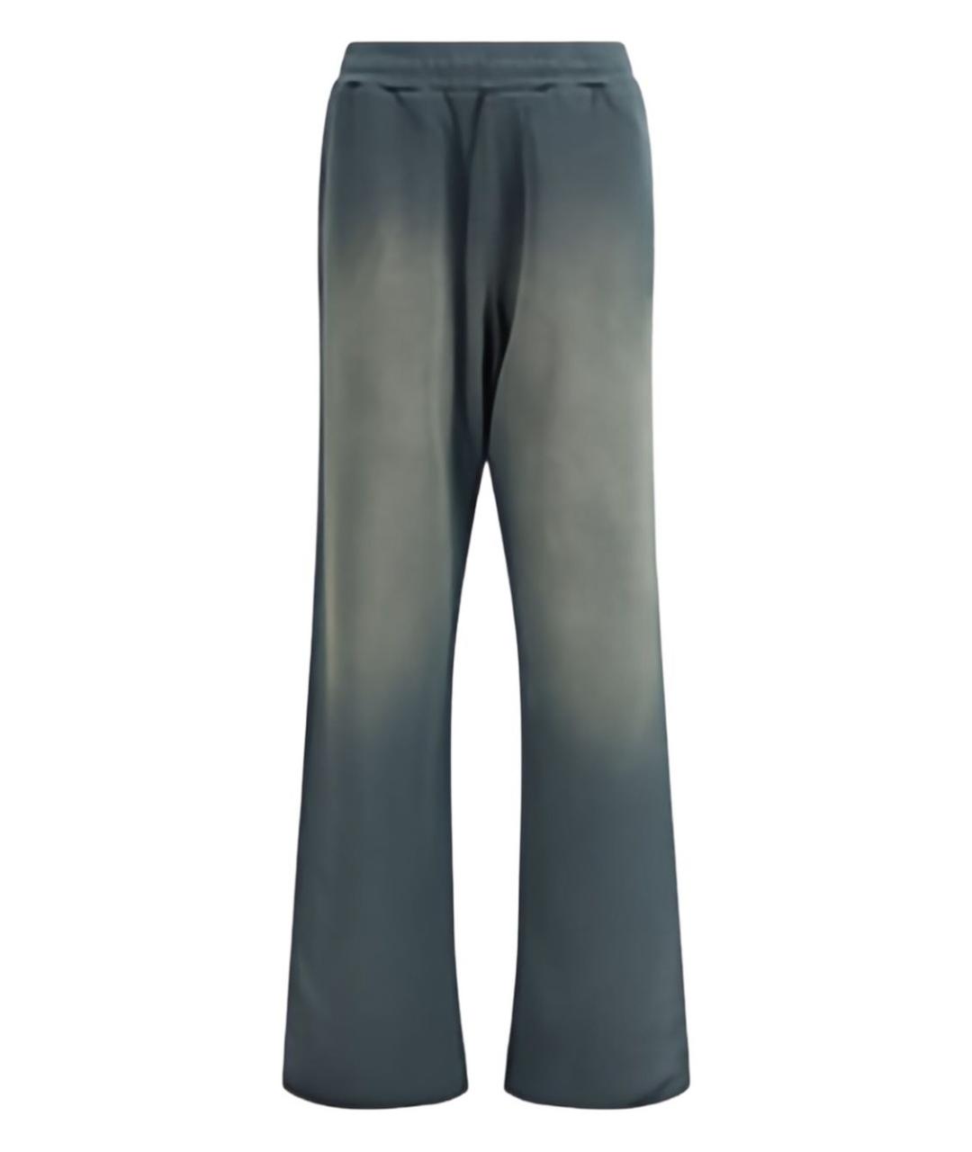 GOLDEN GOOSE DELUXE BRAND Синие хлопковые прямые брюки, фото 1
