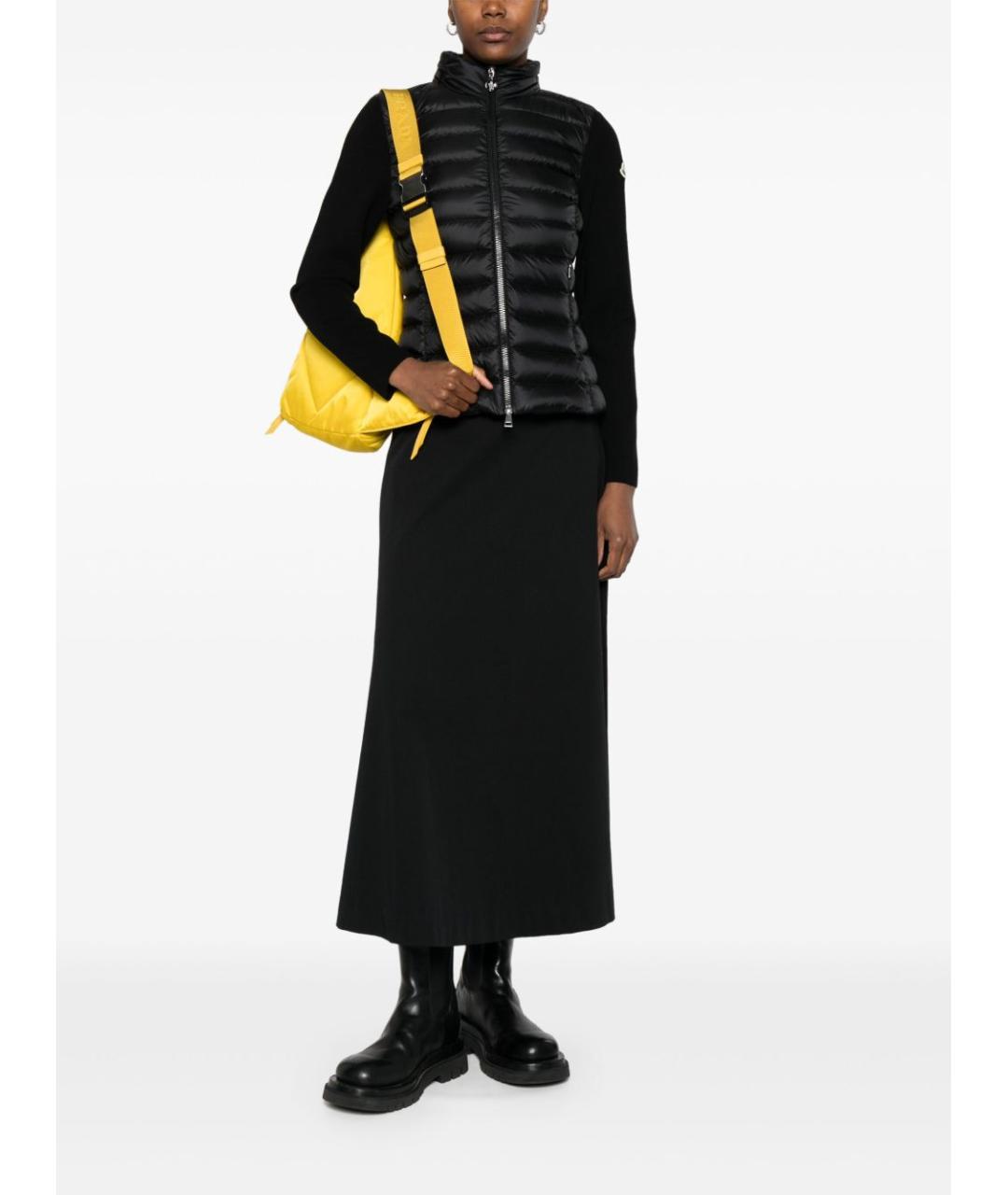 MONCLER Черная полиамидовая куртка, фото 5
