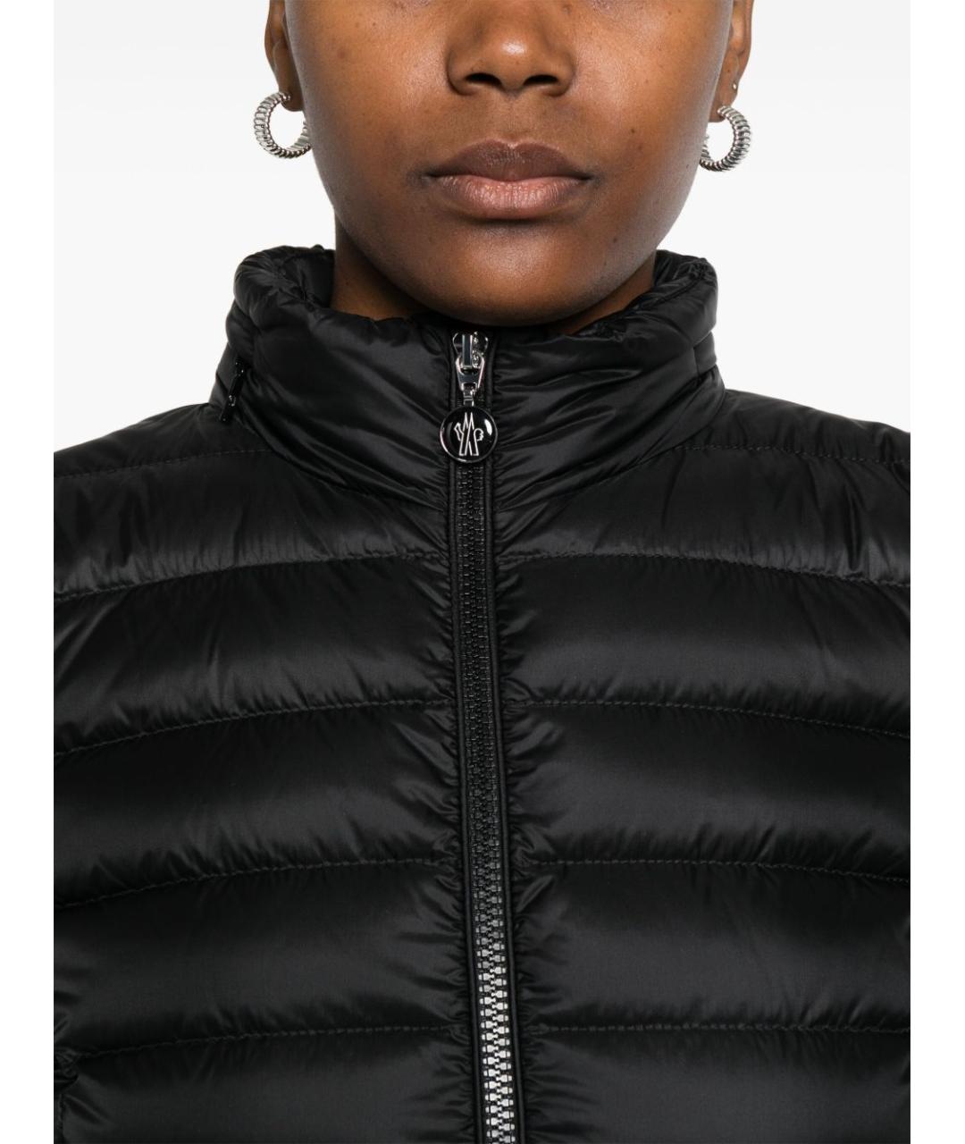 MONCLER Черная полиамидовая куртка, фото 2