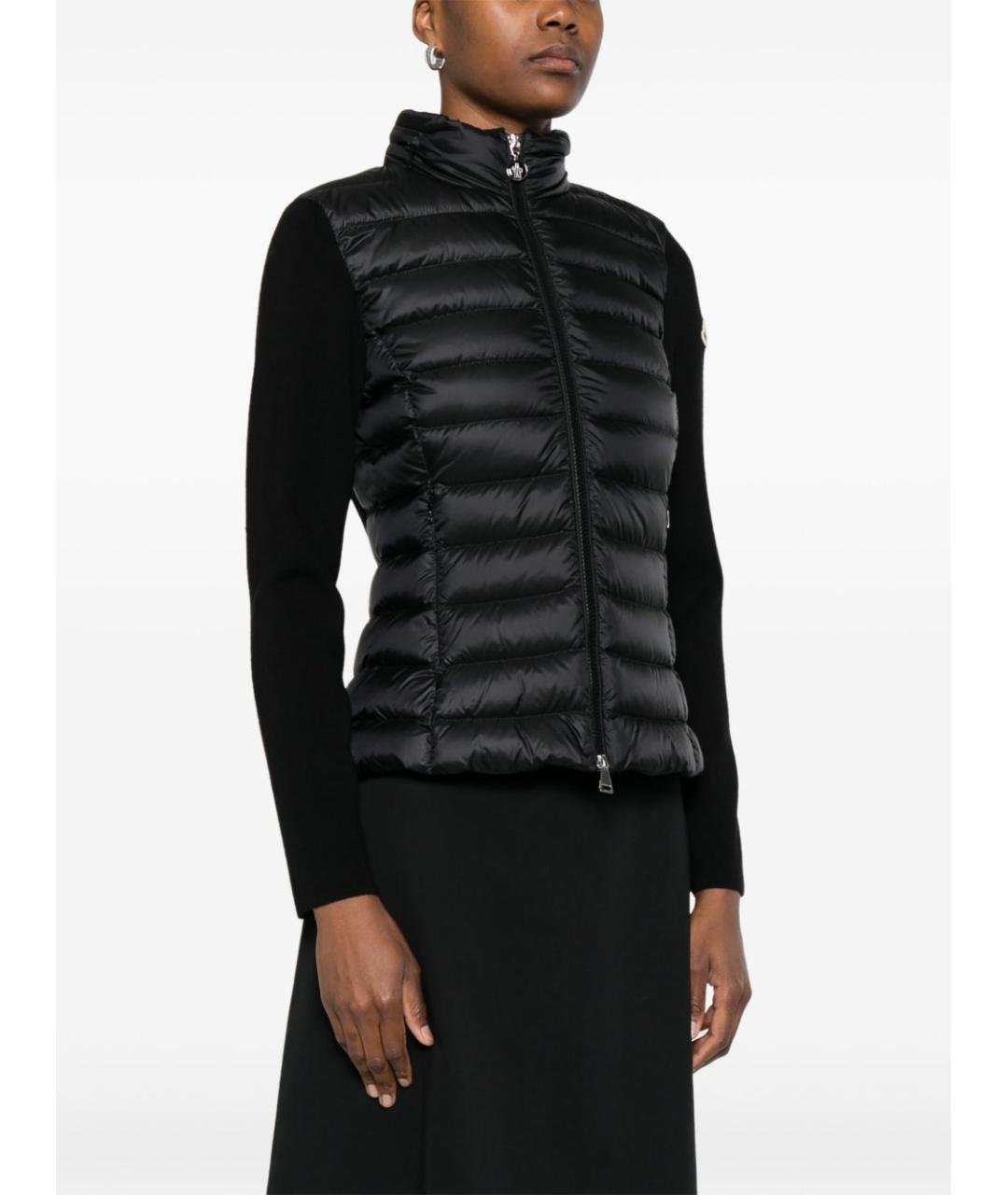 MONCLER Черная полиамидовая куртка, фото 4