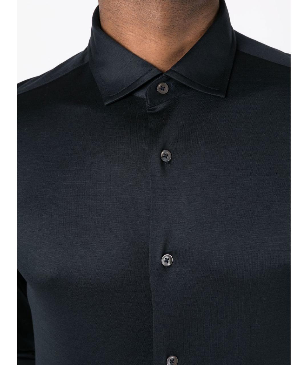 EMPORIO ARMANI Синяя кэжуал рубашка, фото 3