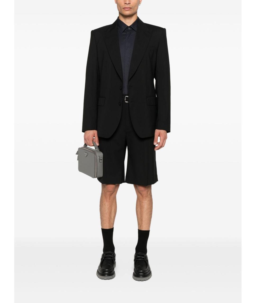 EMPORIO ARMANI Темно-синяя хлопковая кэжуал рубашка, фото 5