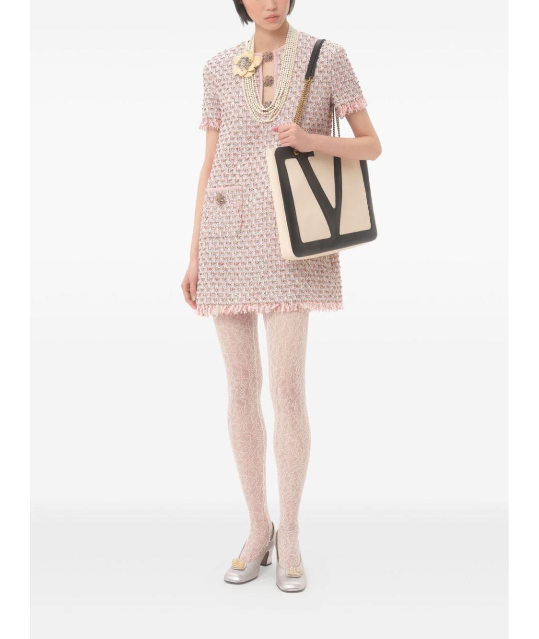 VALENTINO Мульти твидовое повседневное платье, фото 6
