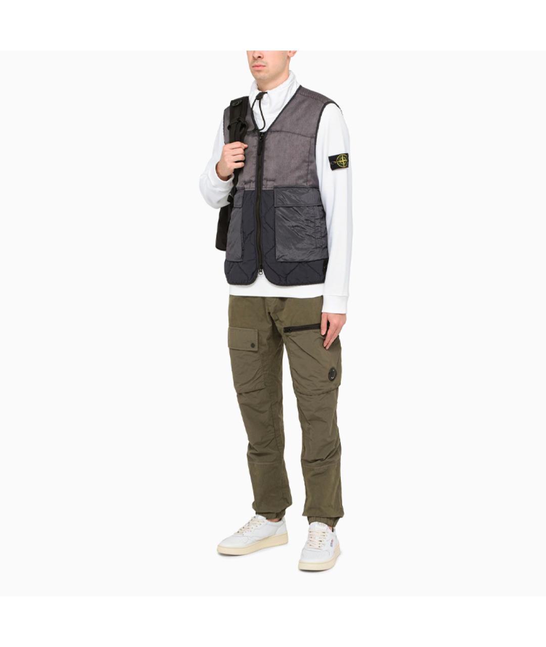 STONE ISLAND Черный жилет, фото 3