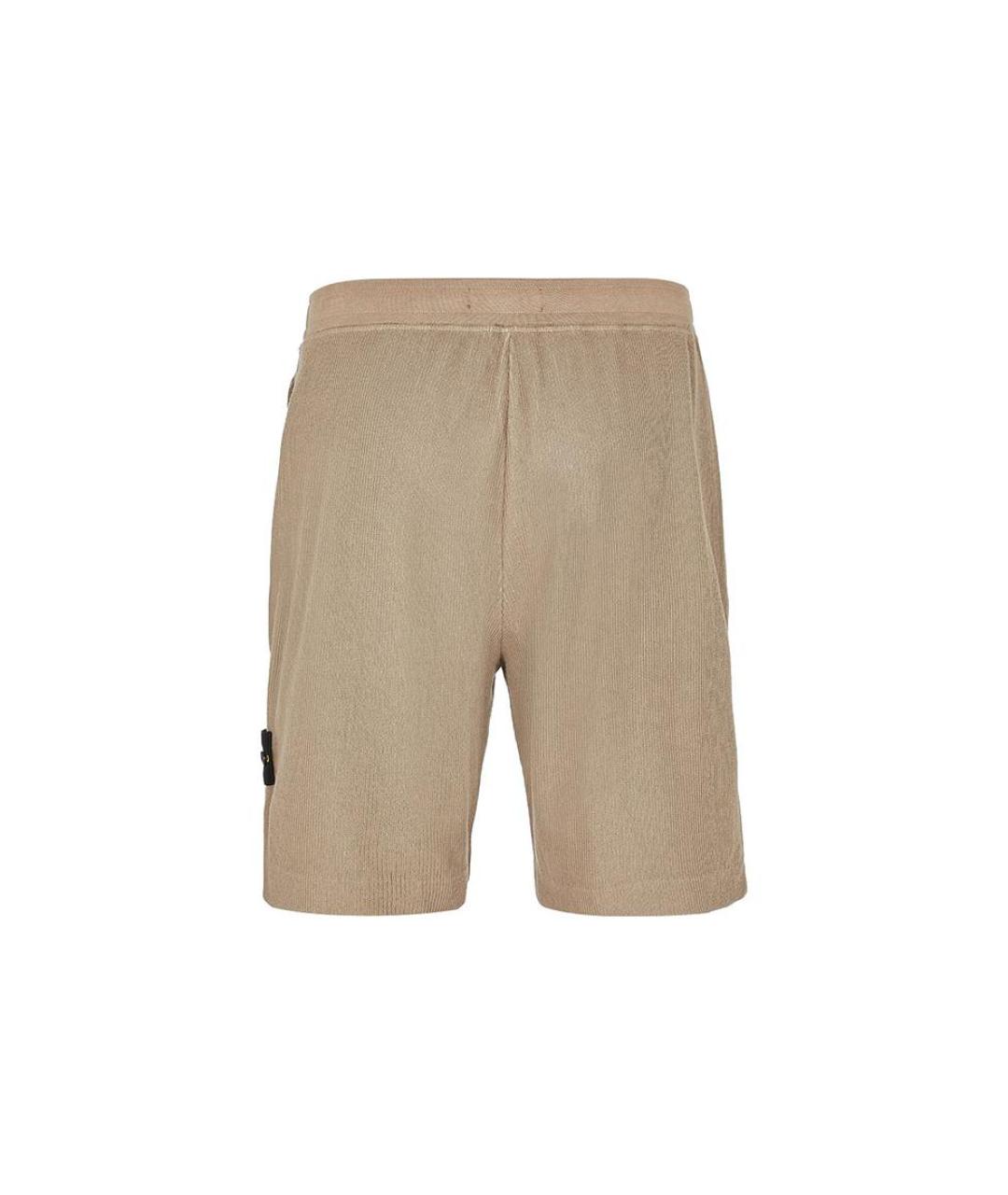 STONE ISLAND Бежевые шорты, фото 1