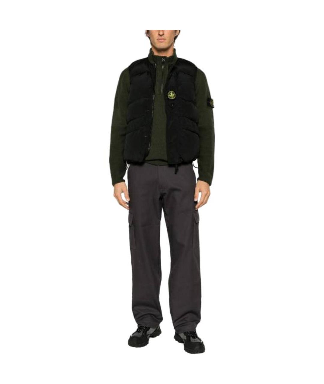 STONE ISLAND Черный жилет, фото 3