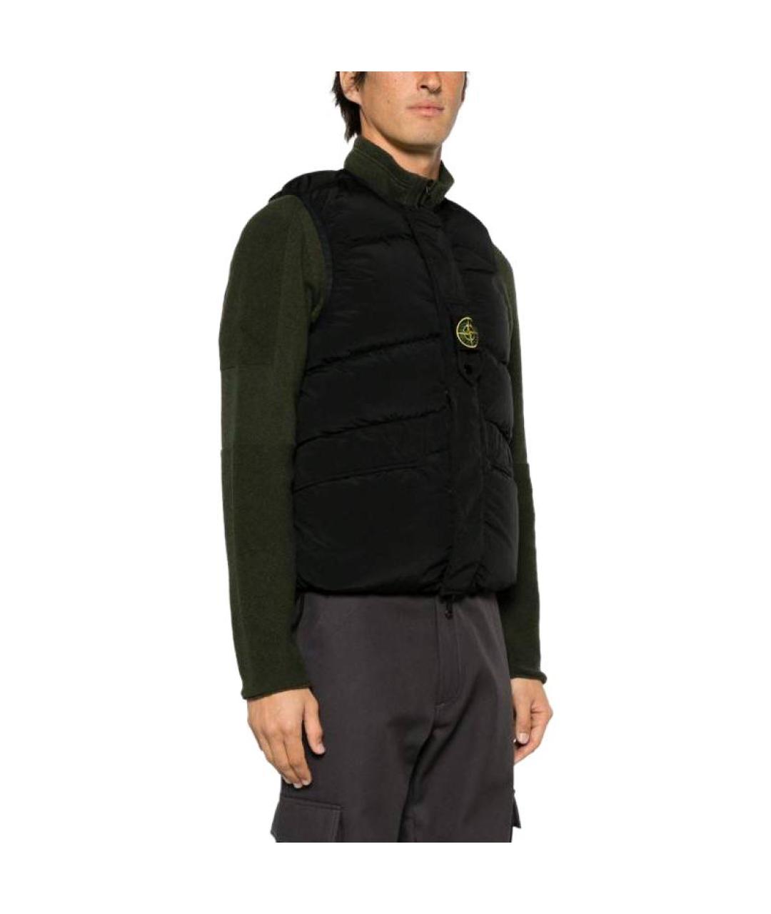 STONE ISLAND Черный жилет, фото 5