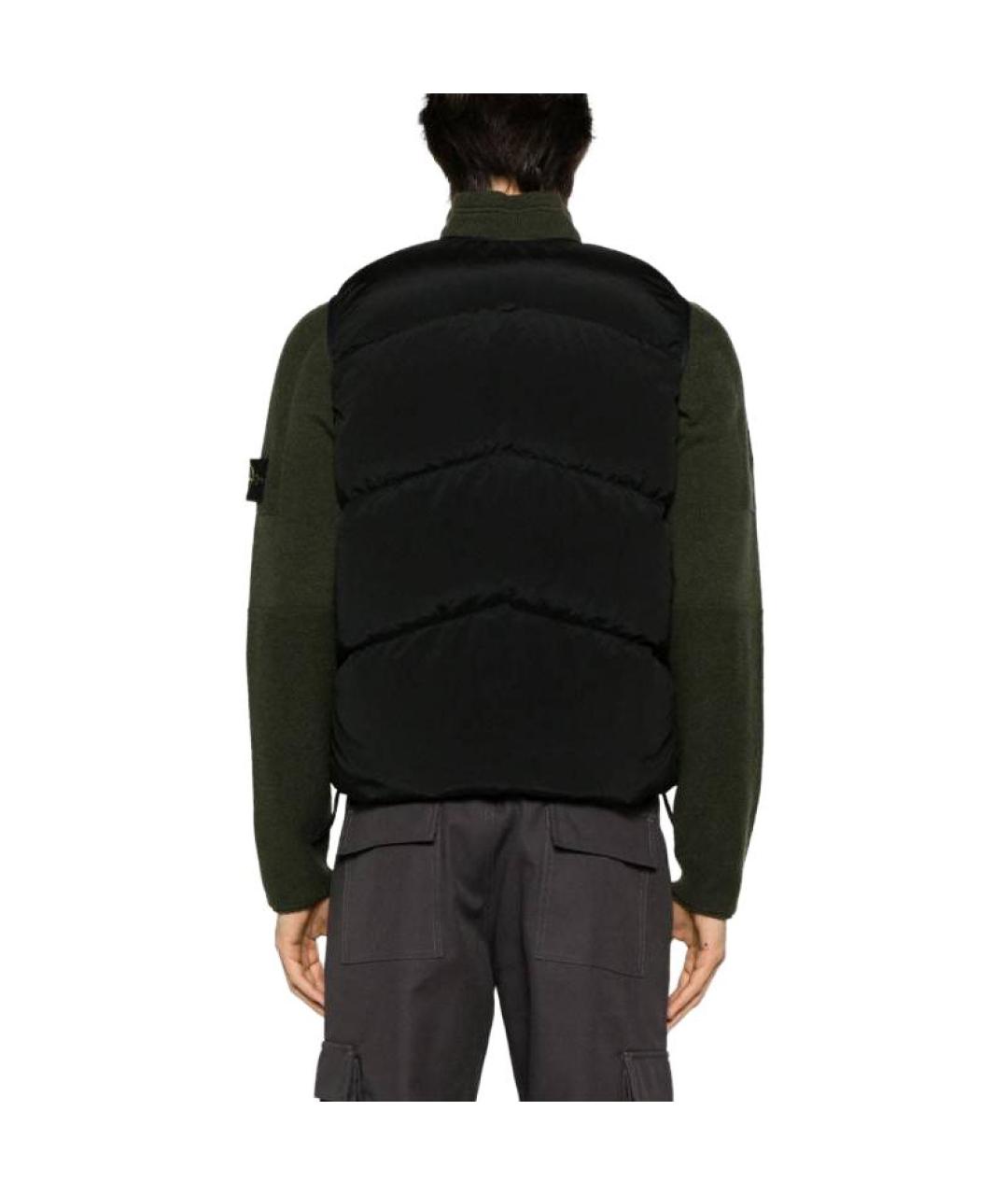 STONE ISLAND Черный жилет, фото 4