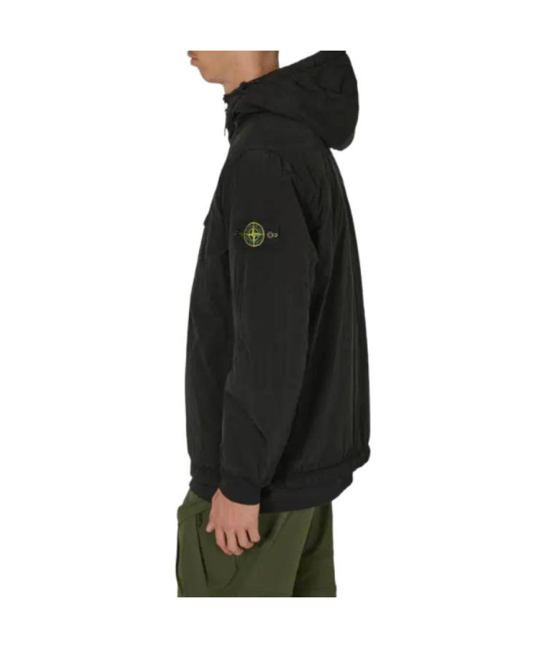 STONE ISLAND Черный пуховик, фото 3