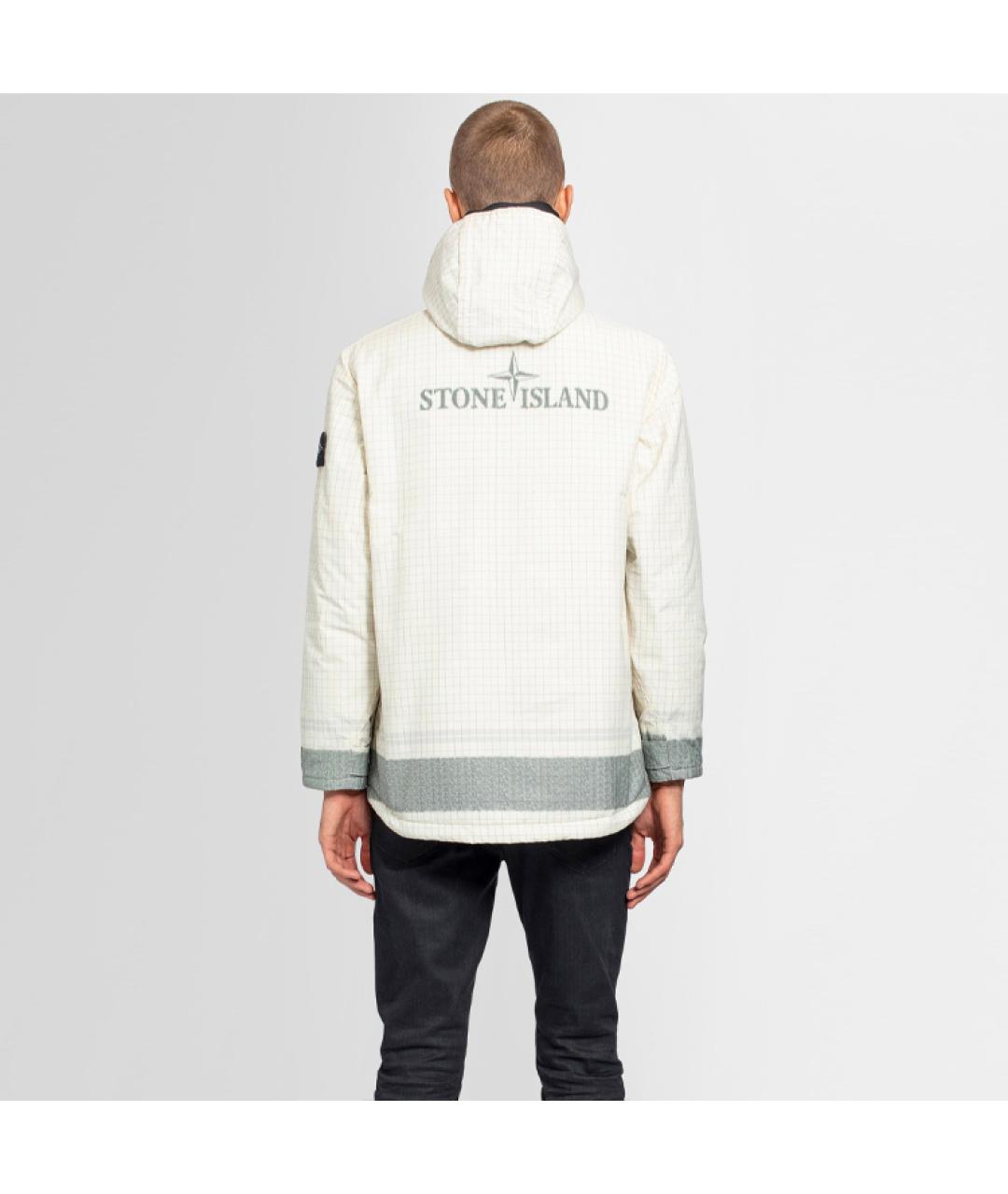 STONE ISLAND Белая куртка, фото 3