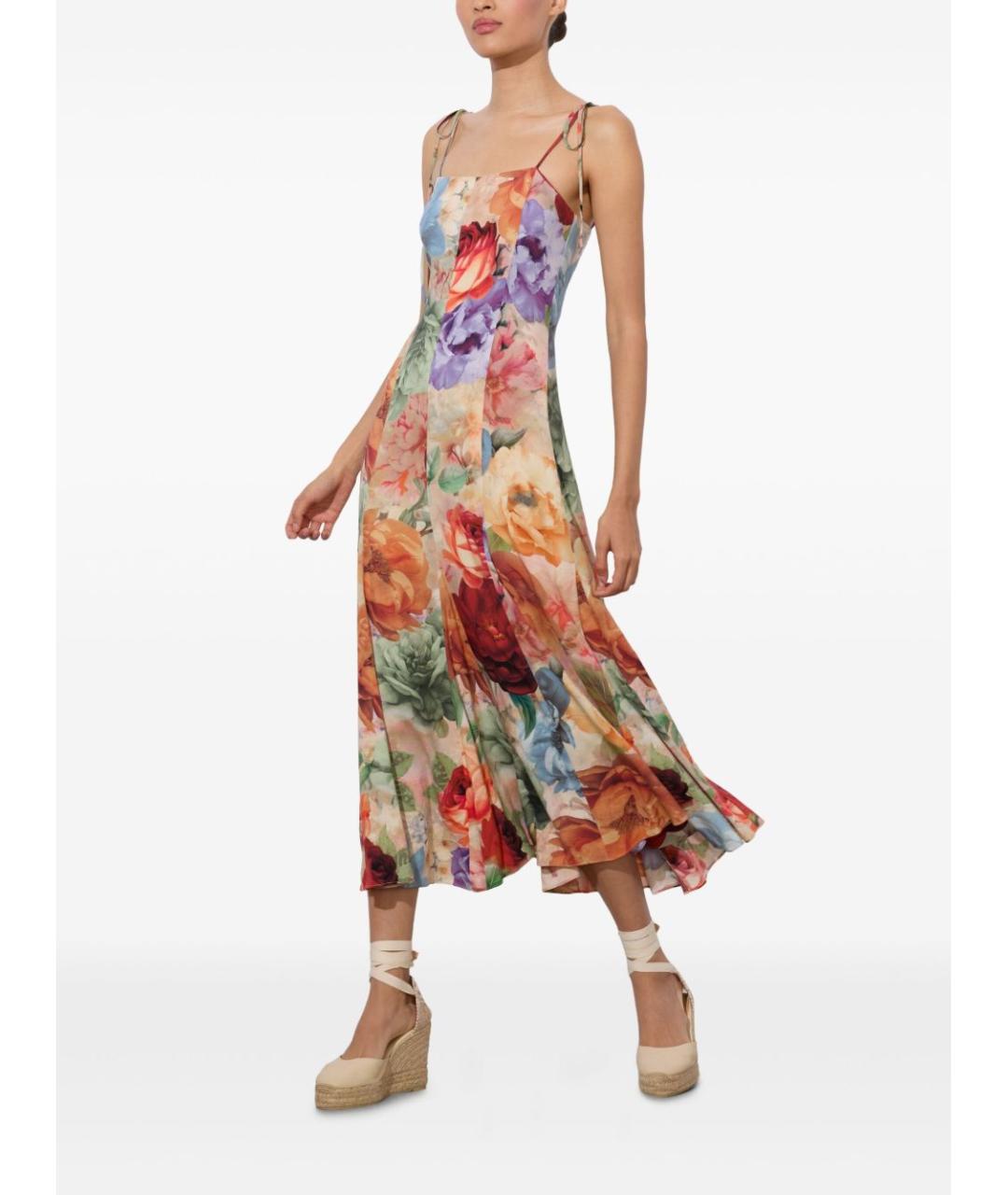 ALICE+OLIVIA Мульти вискозное платье, фото 5