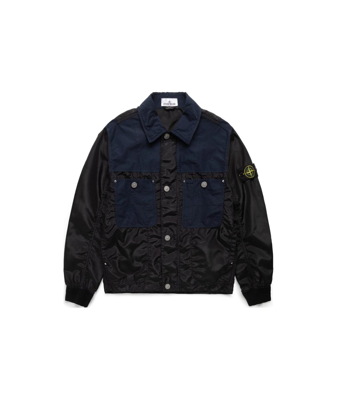 STONE ISLAND Темно-синяя куртка, фото 1