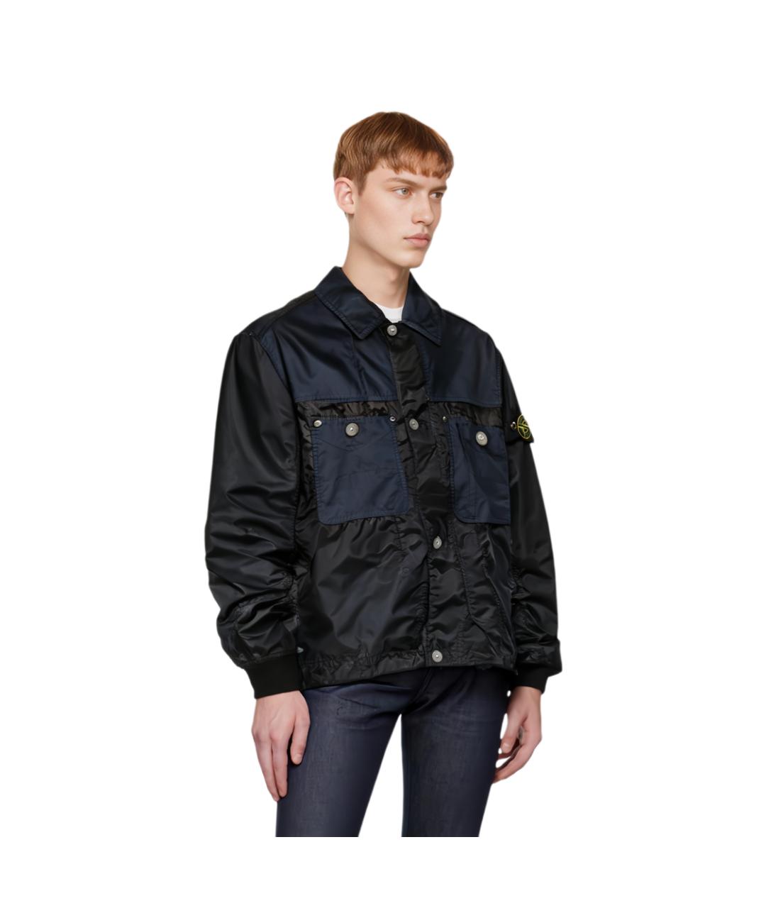 STONE ISLAND Темно-синяя куртка, фото 3
