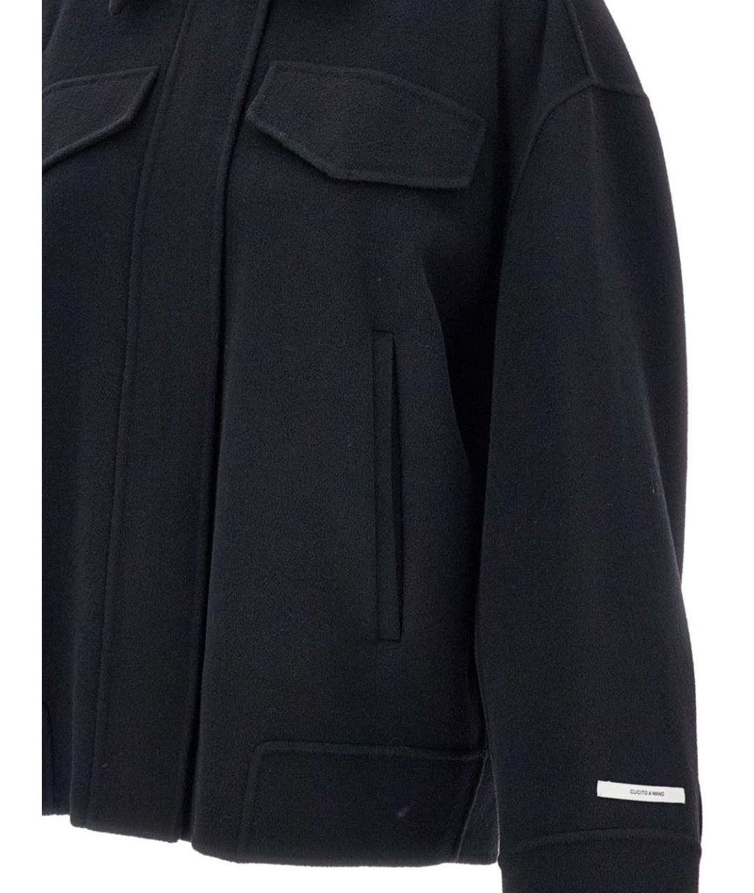 SPORTMAX Черное пальто, фото 3