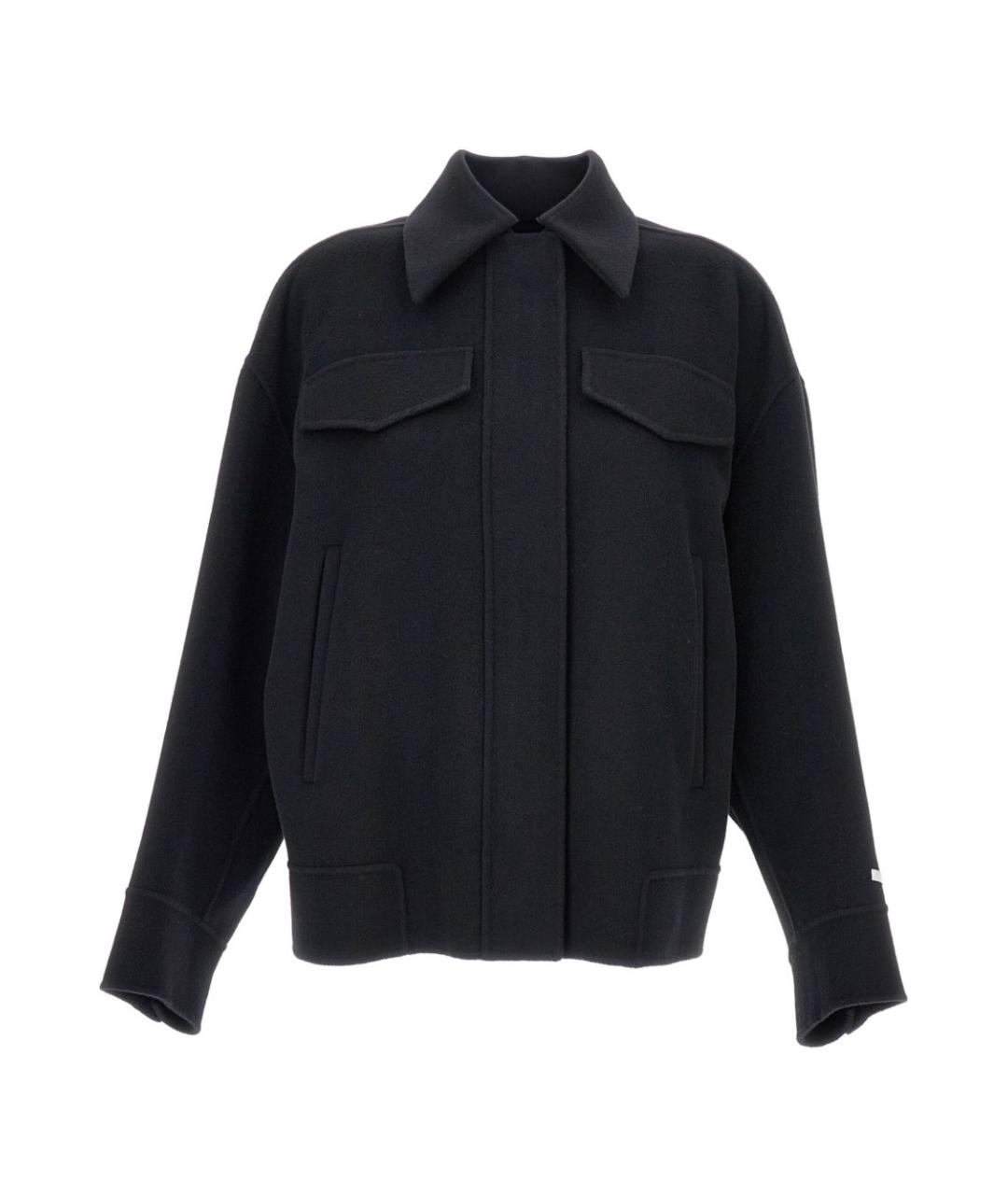 SPORTMAX Черное пальто, фото 1