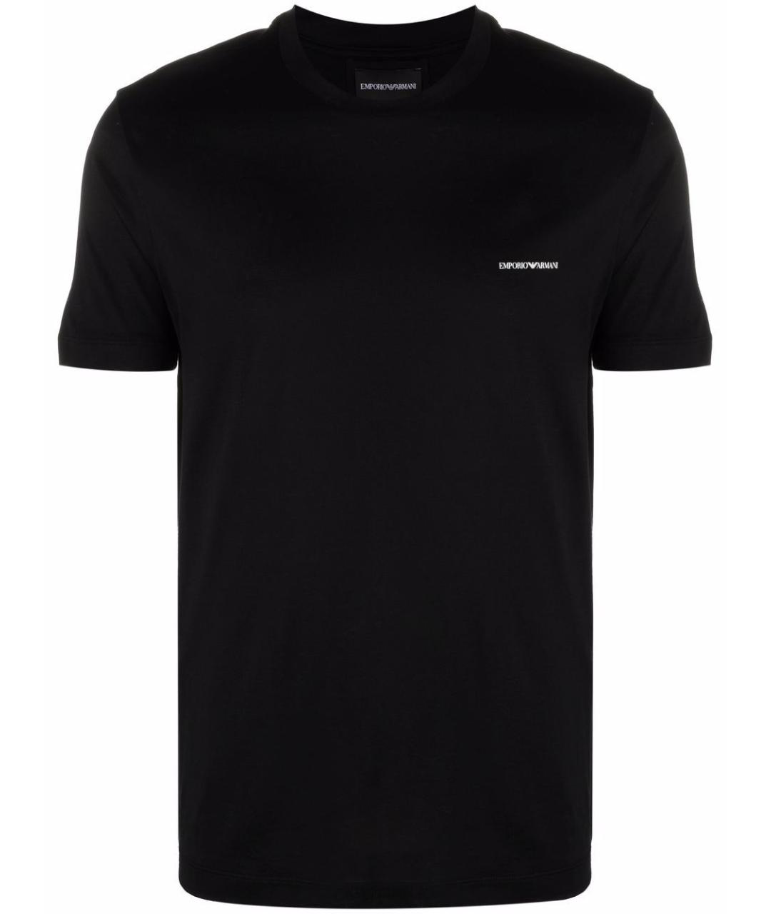 EMPORIO ARMANI Черная футболка, фото 1
