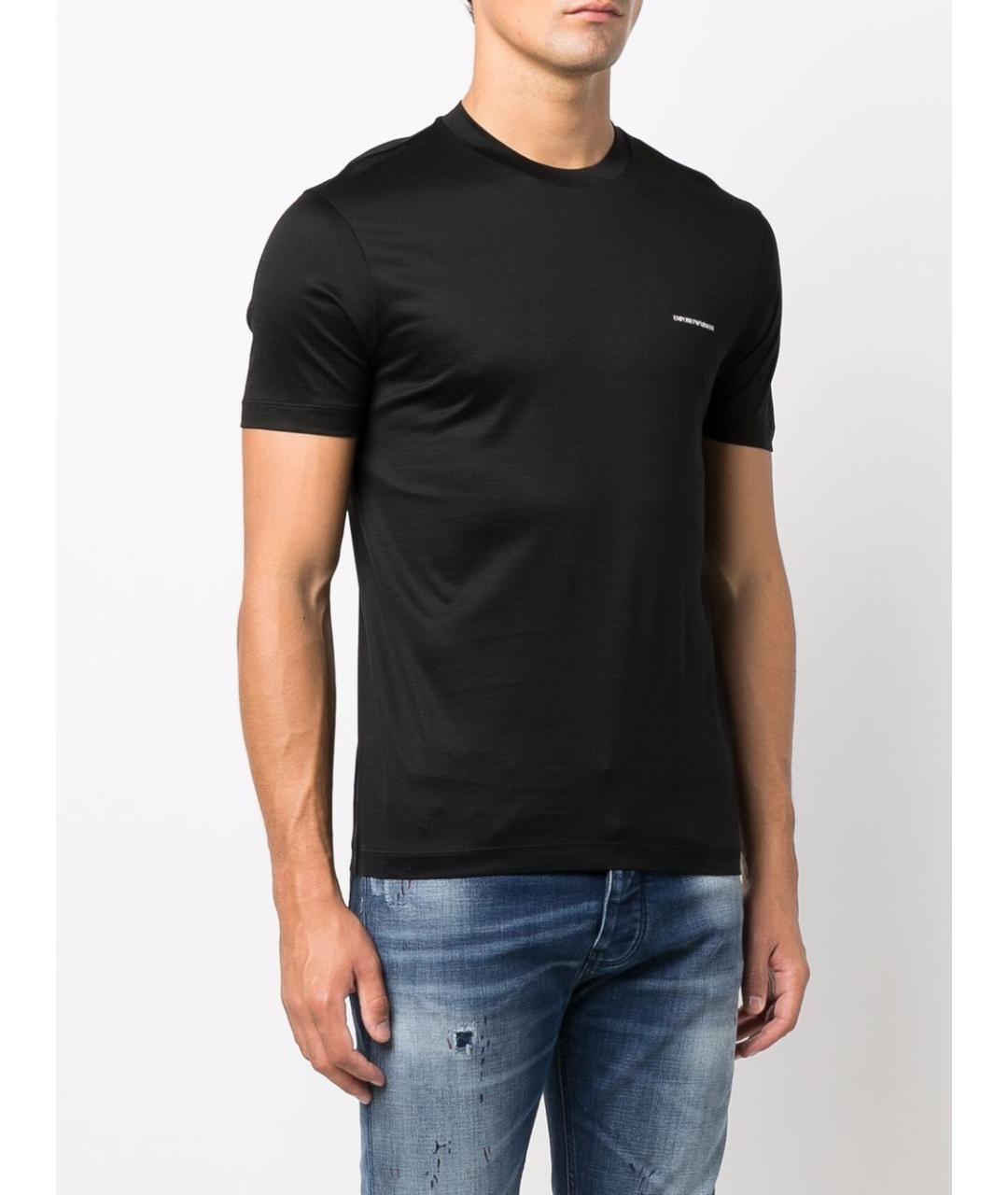 EMPORIO ARMANI Черная футболка, фото 2