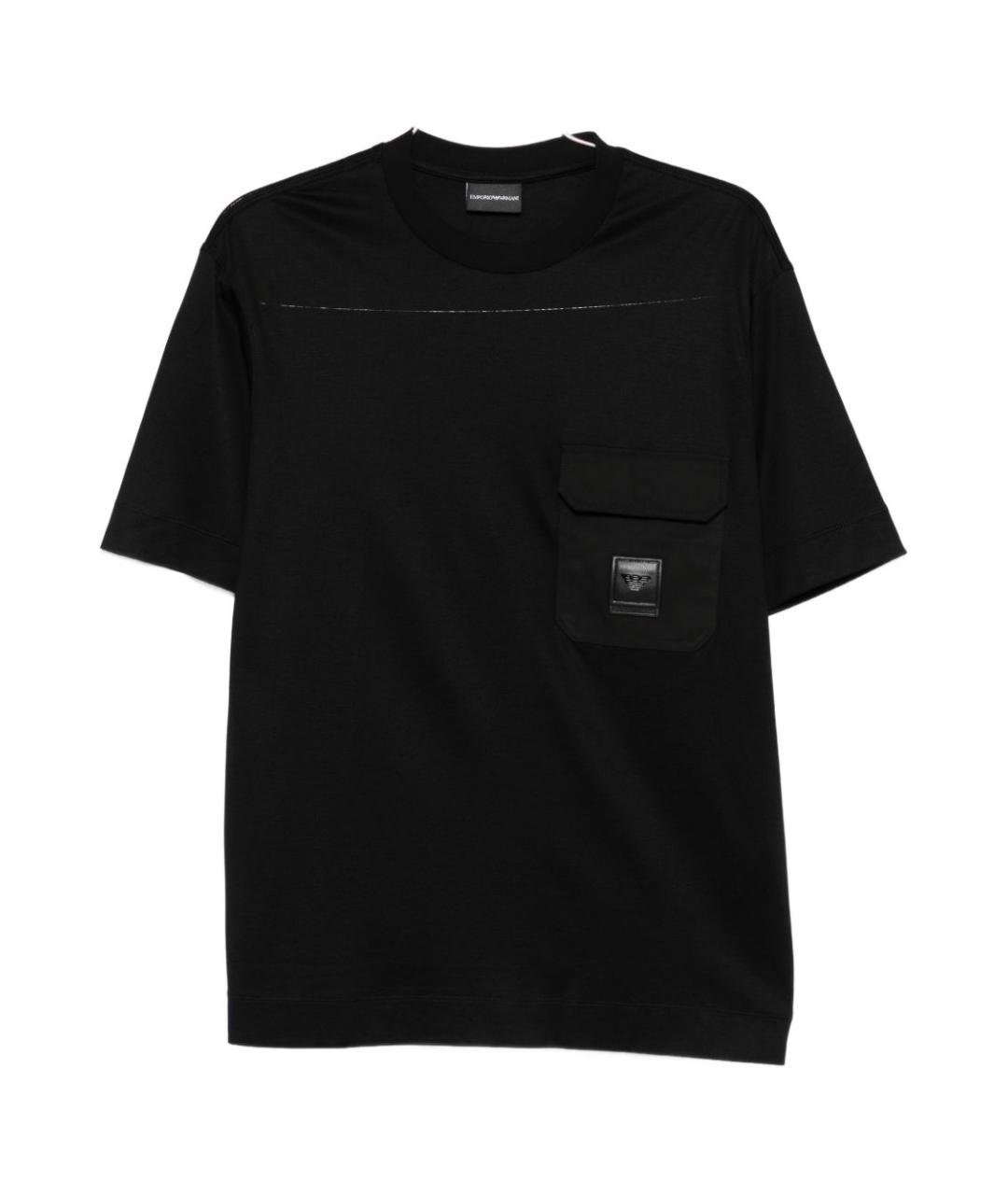 EMPORIO ARMANI Черная футболка, фото 1