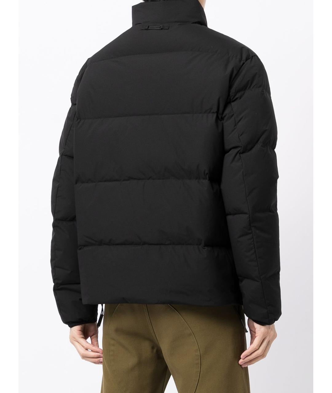 EMPORIO ARMANI Черная полиэстеровая куртка, фото 4