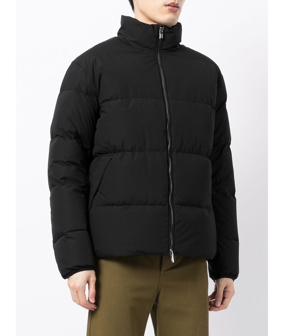 EMPORIO ARMANI Черная полиэстеровая куртка, фото 2