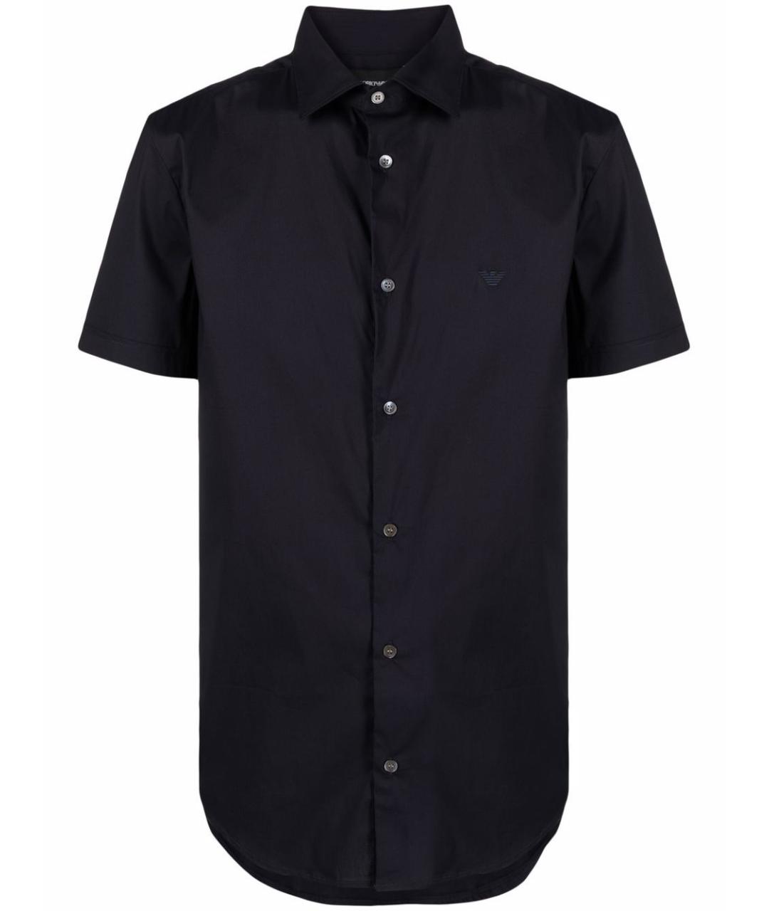 EMPORIO ARMANI Темно-синяя кэжуал рубашка, фото 1