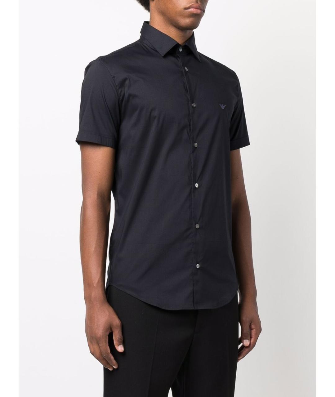 EMPORIO ARMANI Темно-синяя кэжуал рубашка, фото 2