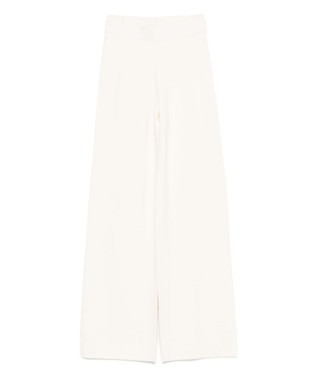MAX MARA Белые прямые брюки, фото 1
