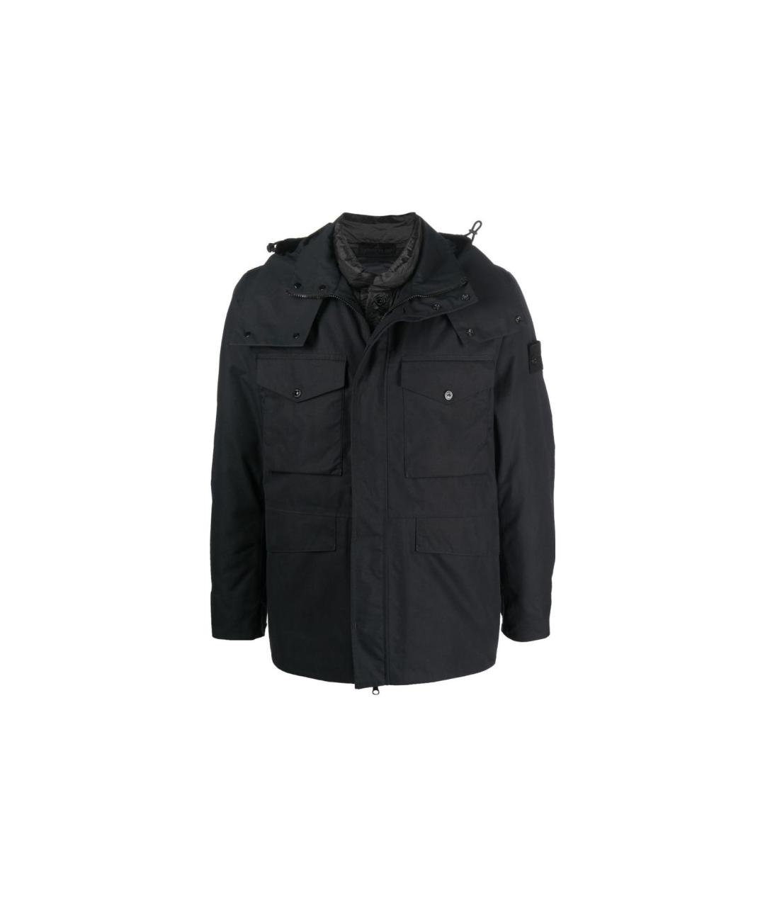 STONE ISLAND Черная куртка, фото 5