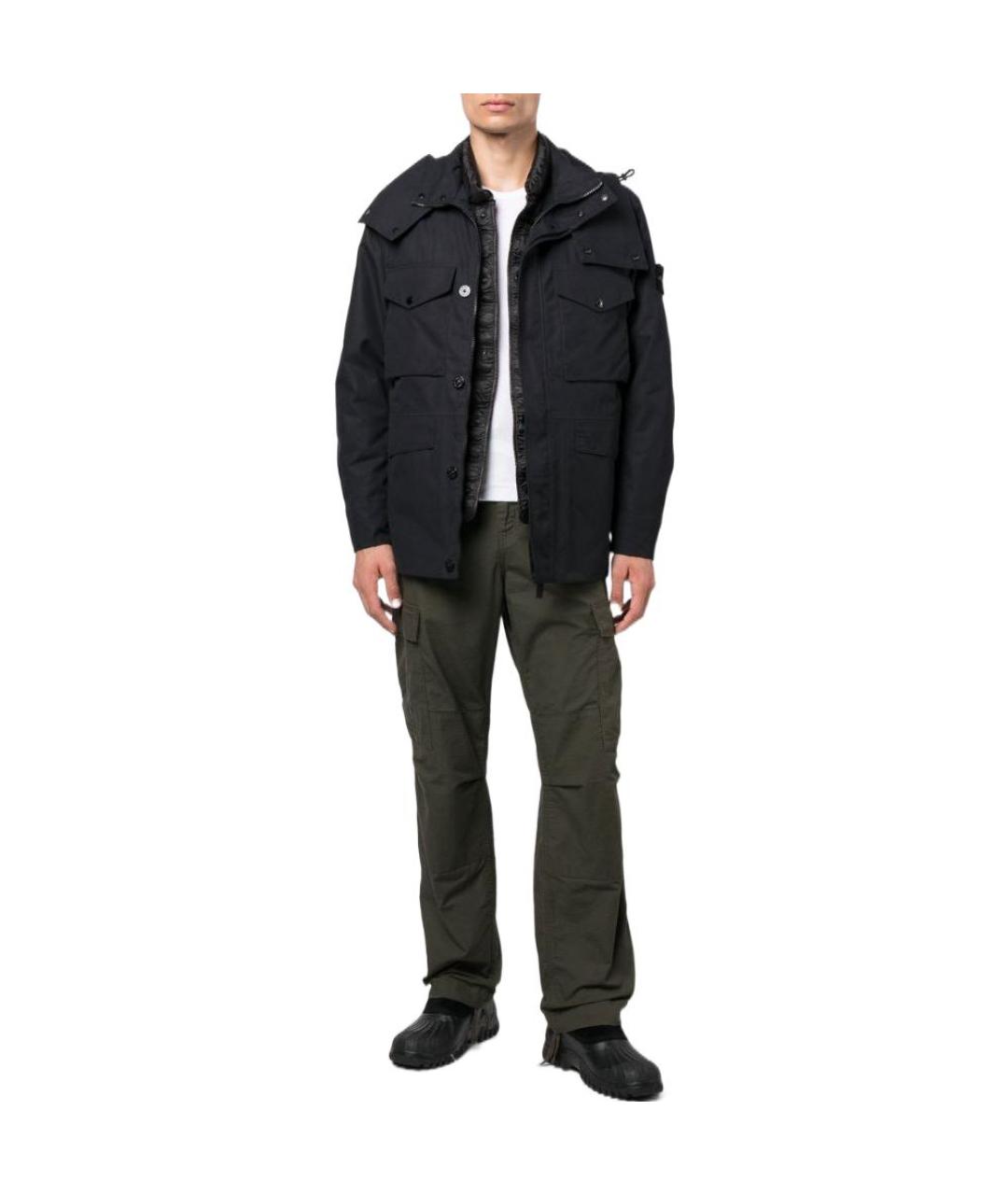 STONE ISLAND Черная куртка, фото 2