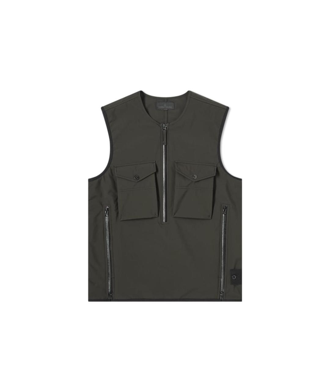 STONE ISLAND Черный жилет, фото 1
