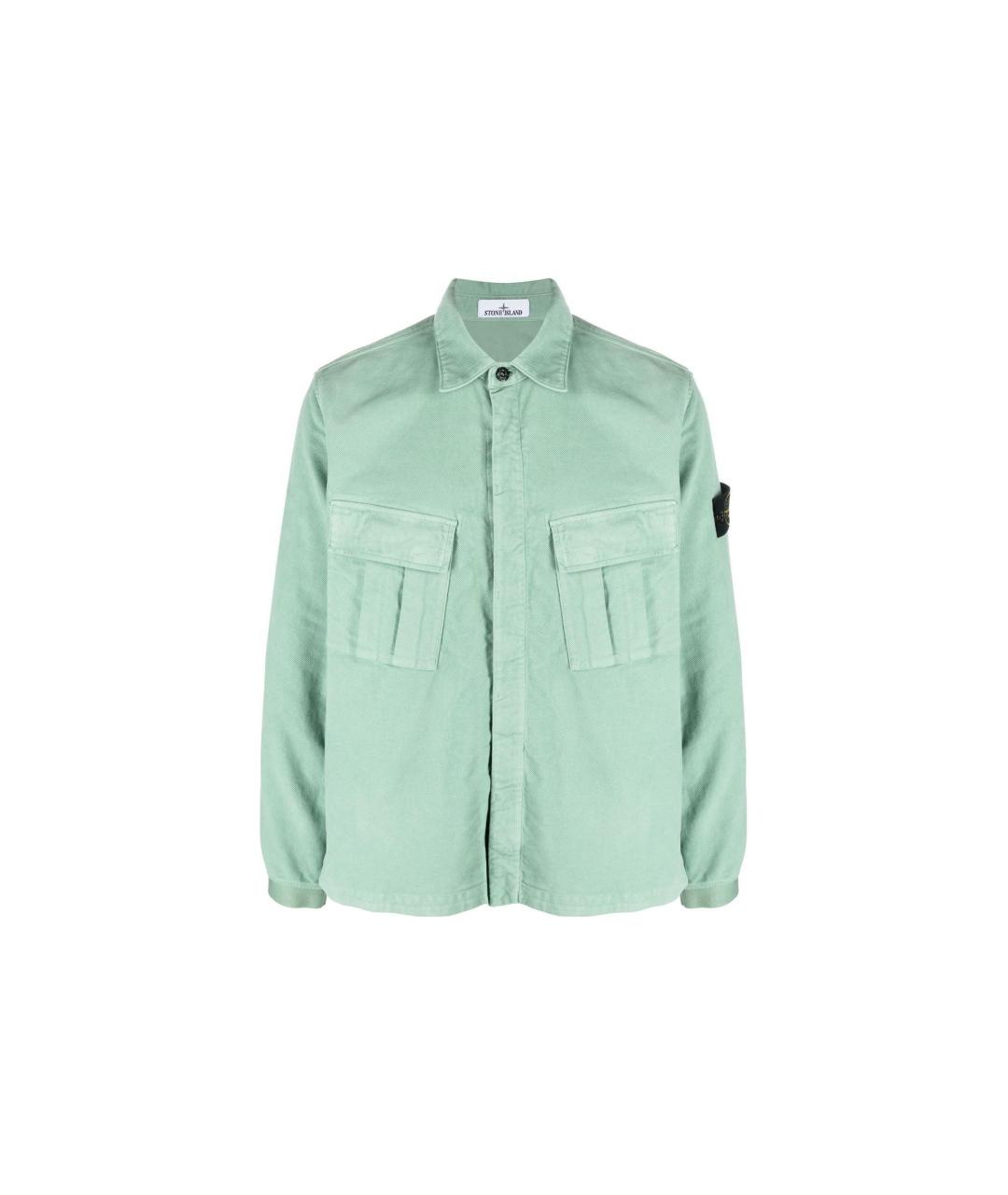 STONE ISLAND Зеленая кэжуал рубашка, фото 1